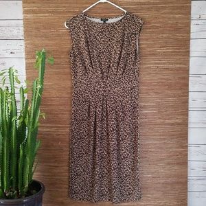 Talbots animal print sheath dress